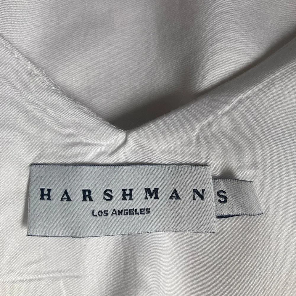 Harshman Aria Tank Sleeveless White Blouse VNack Sleeveless Top Cotton NWOT - Picture 6 of 12